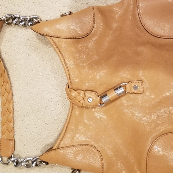 Michael Kors Tan Leather Hobo / Shoulder Bag Chain - Picture 3 of 6